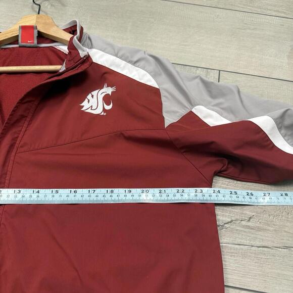 VTG Nike Team-Fit Storm Washington State Cougars Jacket Men’s M Windbreaker Red - Picture 10 of 10
